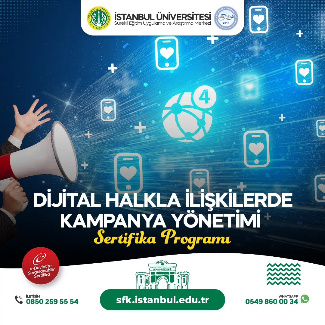 Dijital Halkla İlişkilerde Kampanya Yönetimi Sertifika Programı