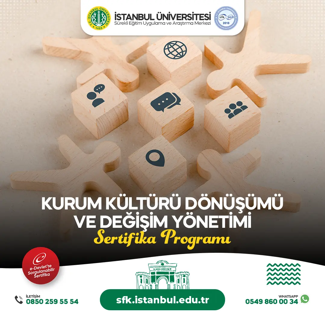 Kurum Kültürü Dönüşümü ve Değişim Yönetimi Sertifika Programı