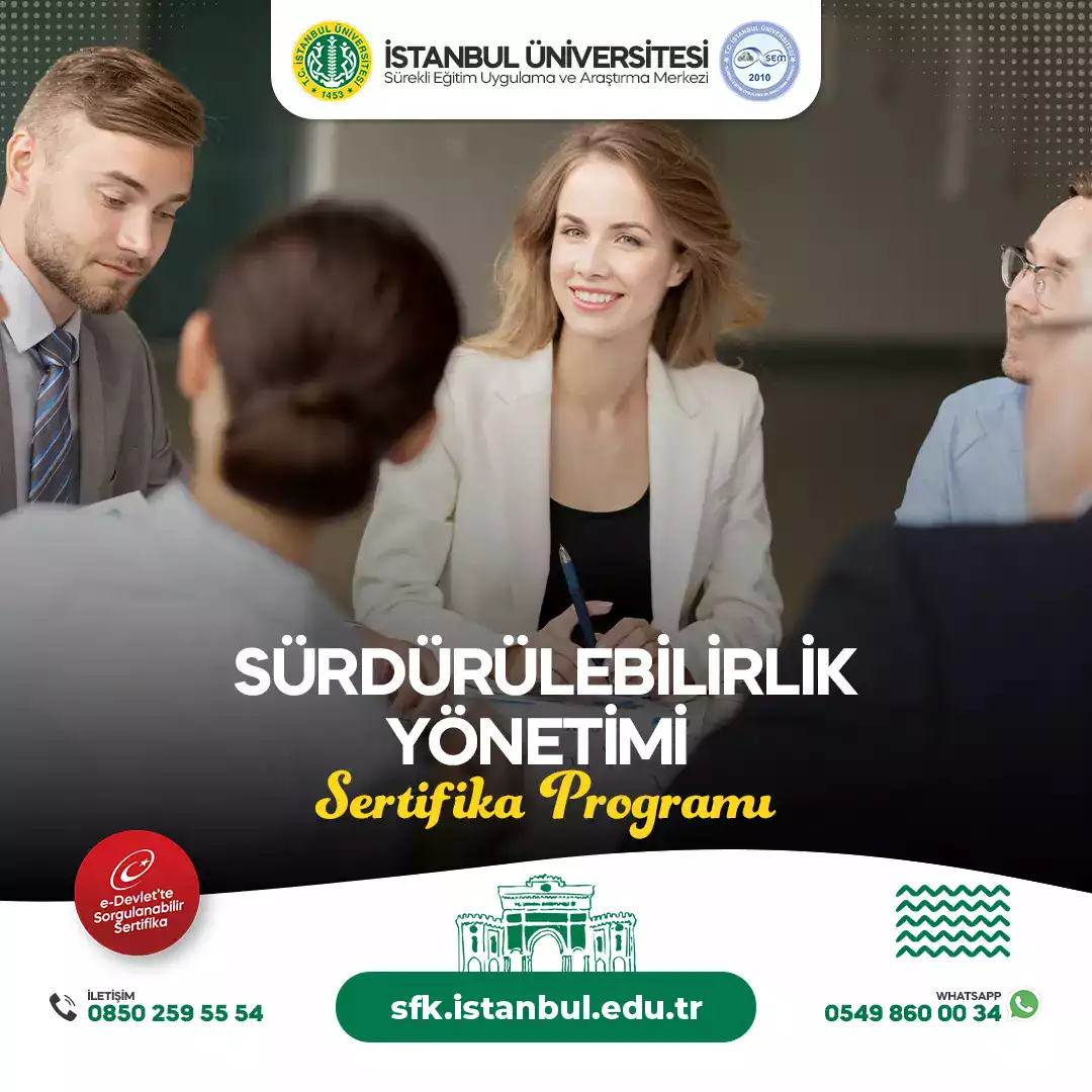 Sürdürülebilirlik Yönetimi Sertifika Programı