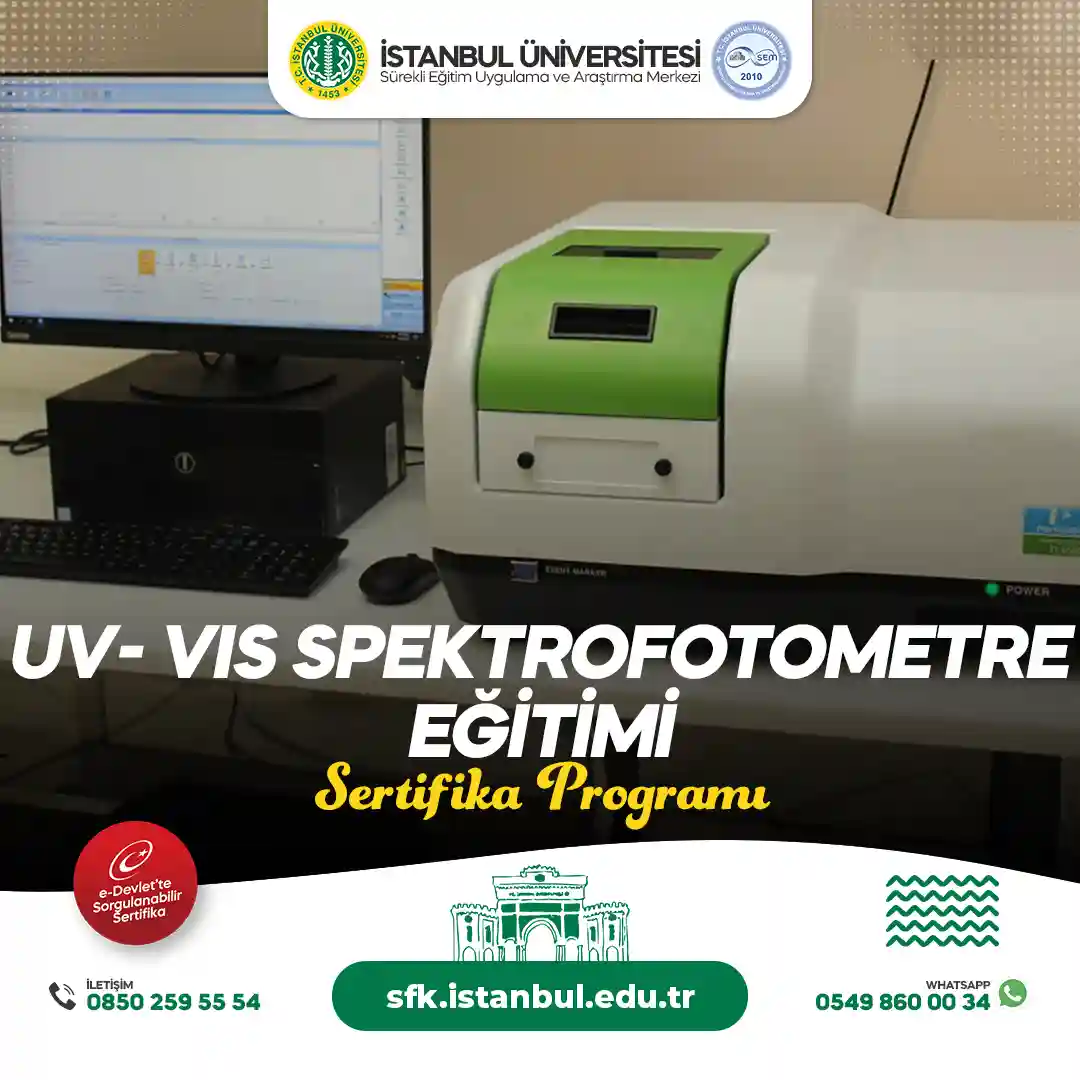 UV- VIS Spektrofotometre Eğitimi Sertifika Programı