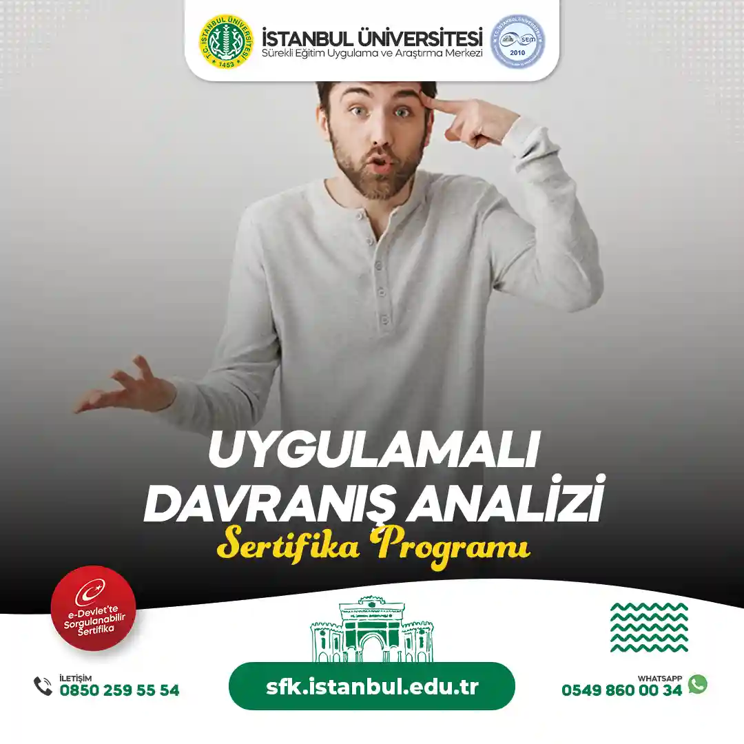 Uygulamalı Davranış Analizi Sertifika Programı 